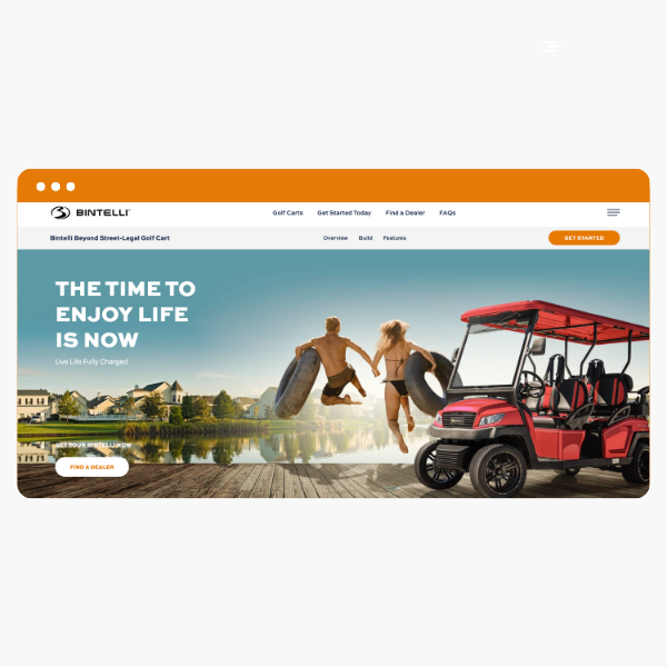 Bintelli Golf Carts - tourism marketing