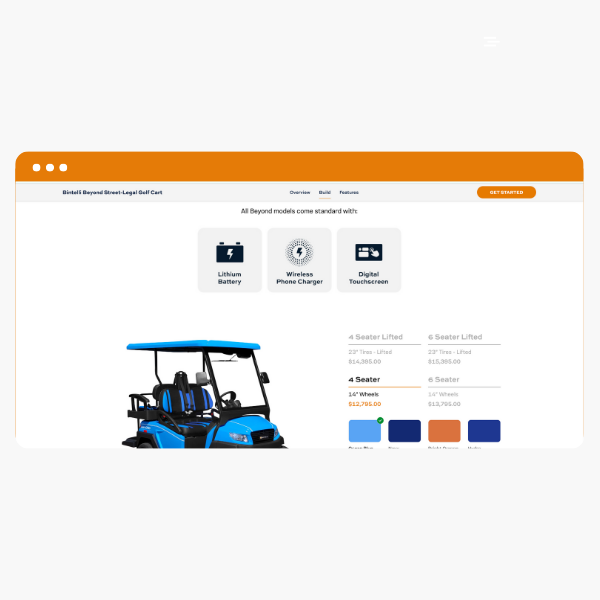 Bintelli Golf Carts - tourism advertising