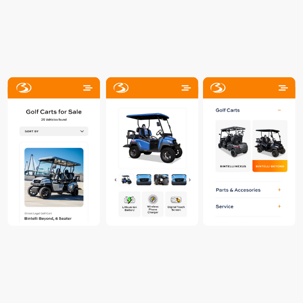Bintelli Electric Golf Carts -BlackDog Advertising