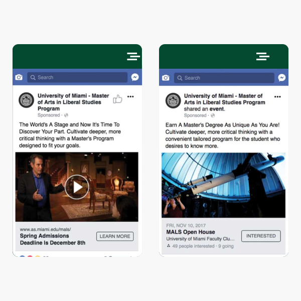 University Miami MALS Social Ads 01